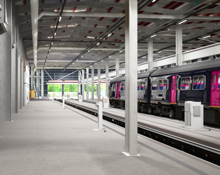 BakerHicks complete complex new train modification unit for London Underground